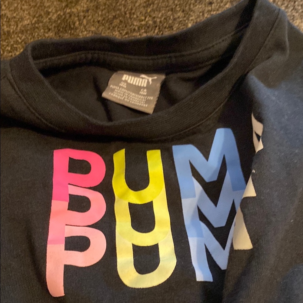 PUMA Black Graphic Tee